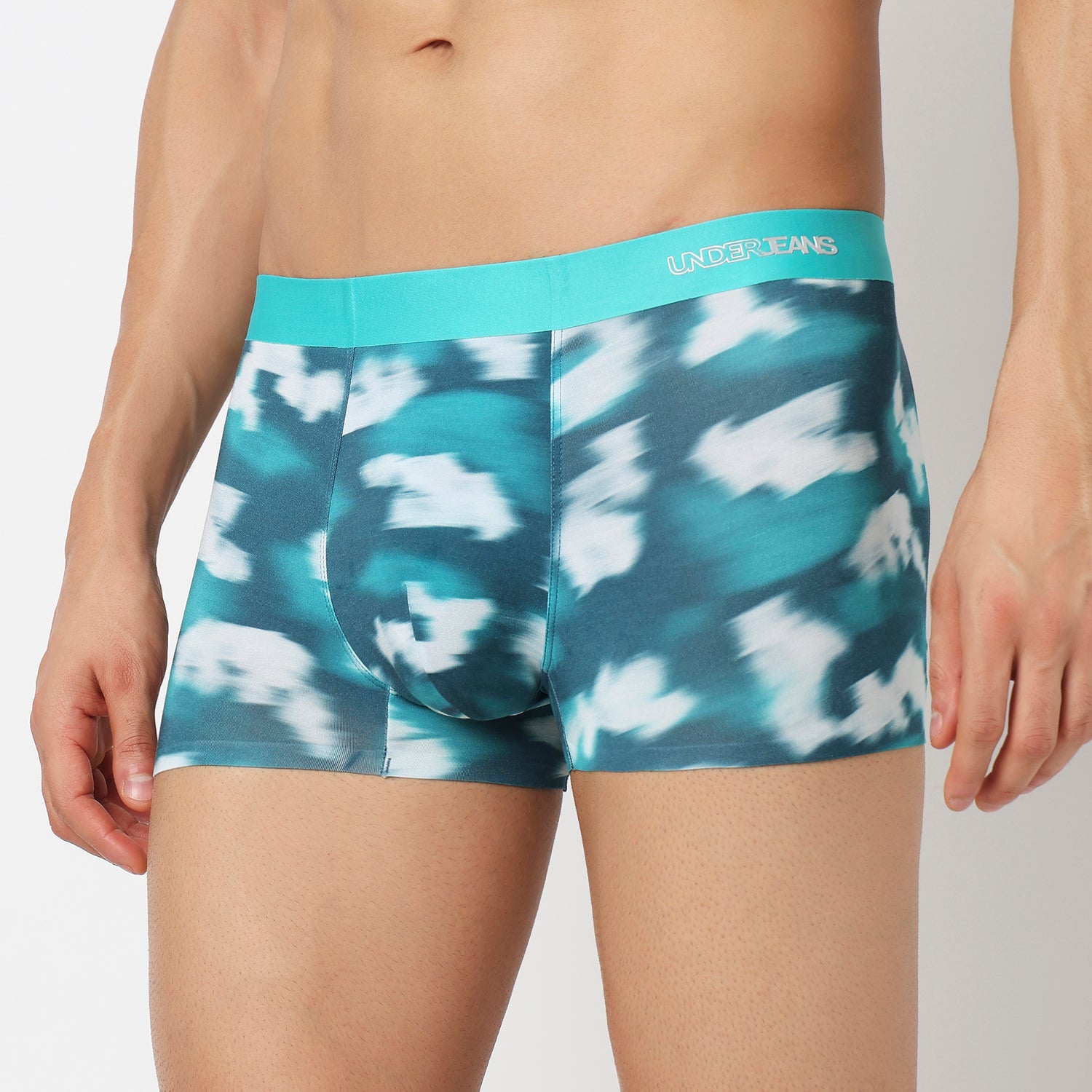 Underjeans Teal Blue Modal Blend Trunk