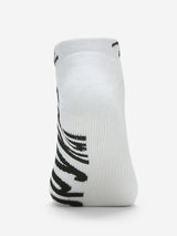 Pack Of 2 White Black Solid Mens Ankle Length Socks