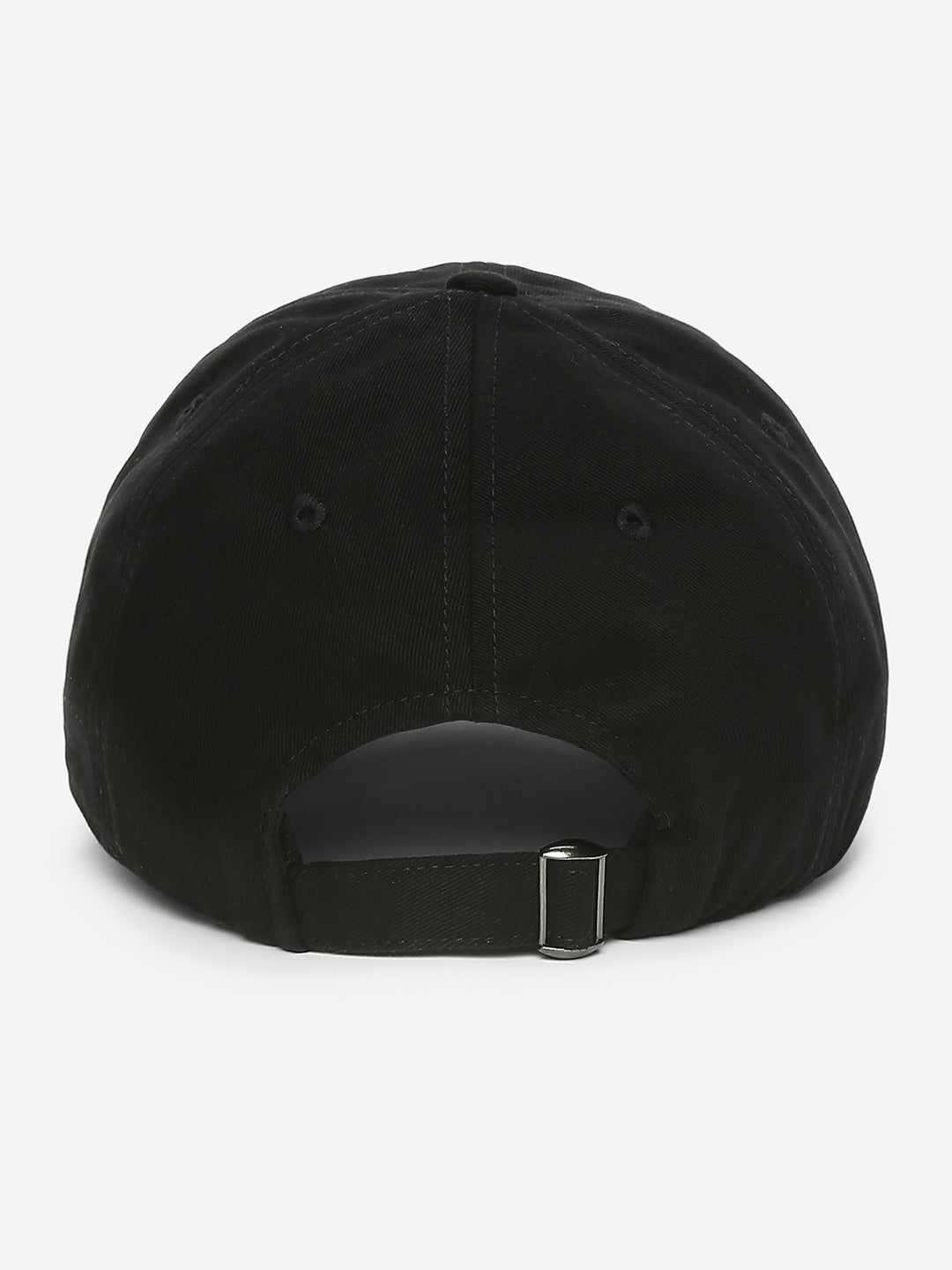 Men Black Solid Cap