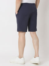 Underjeans Shorts Regular Fit Navy Mid-Rise