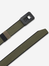 Olive/Black Leather Belt