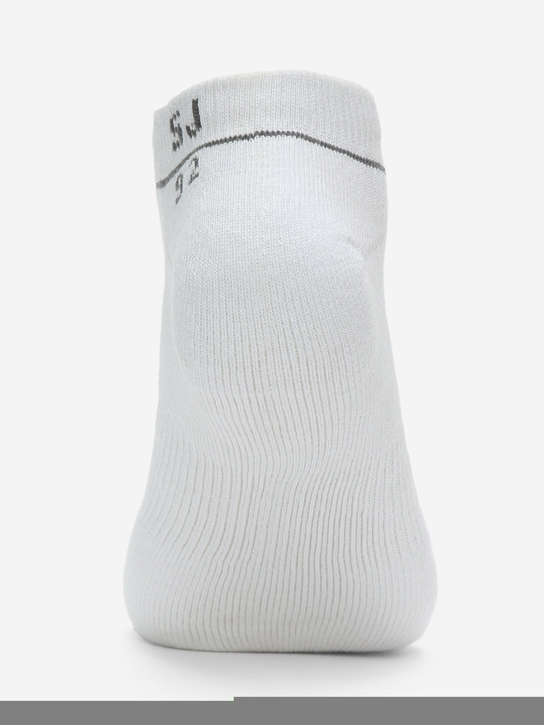 Pack Of 2 Antra White Solid Mens Ankle Length Socks
