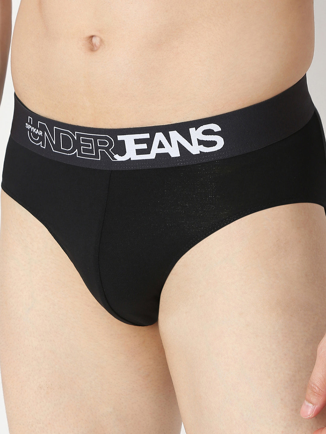 Underjeans by Spykar Men Yellow & Black Brief