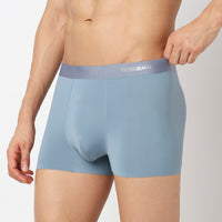 Underjeans Blue Nylon Blend Trunk