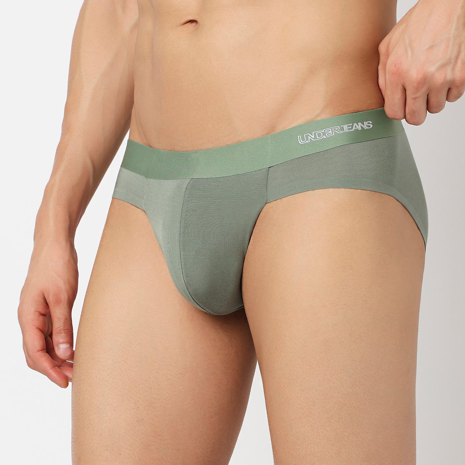 Underjeans Olive Modal Blend Brief