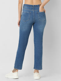 Women Emma Jeans Slim Fit Dark Blue Mid Rise