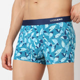 Underjeans Blue Nylon Blend Trunk