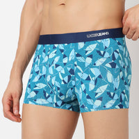 Underjeans Blue Nylon Blend Trunk
