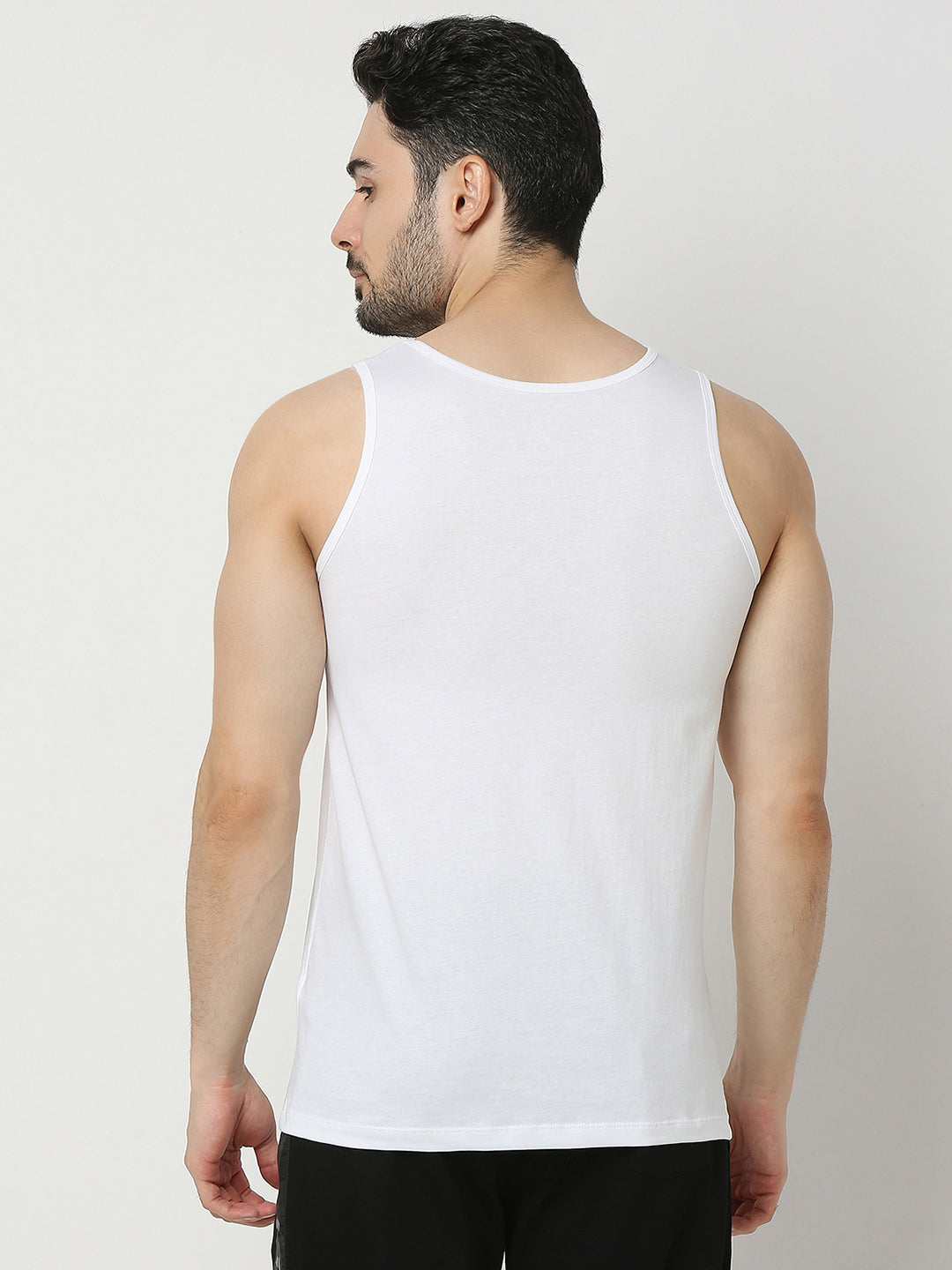 Underjeans by Spykar Men Premium White Fashion Vest