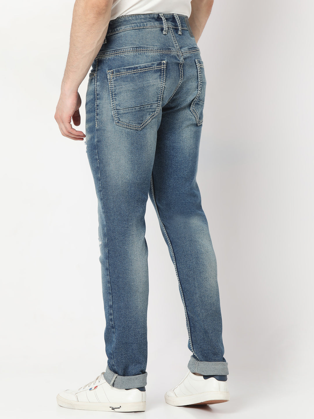 Men Nico Jeans Skinny Fit Blue Low Rise