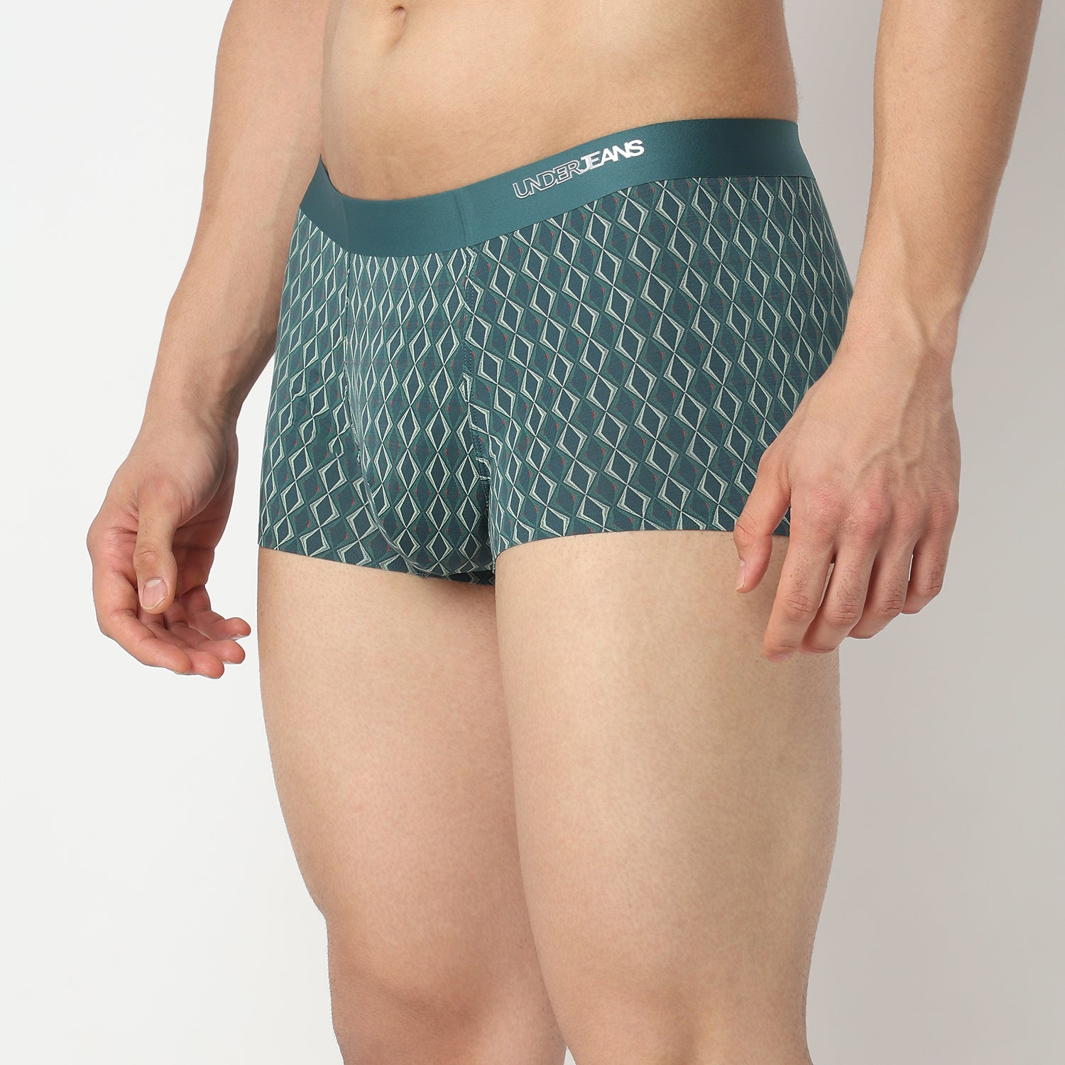 Underjeans Green Regular Fit Ultrasoft Trunk