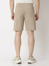 Underjeans Shorts Regular Fit Khaki Mid-Rise