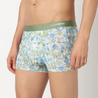 Underjeans Green Nylon Blend Trunk