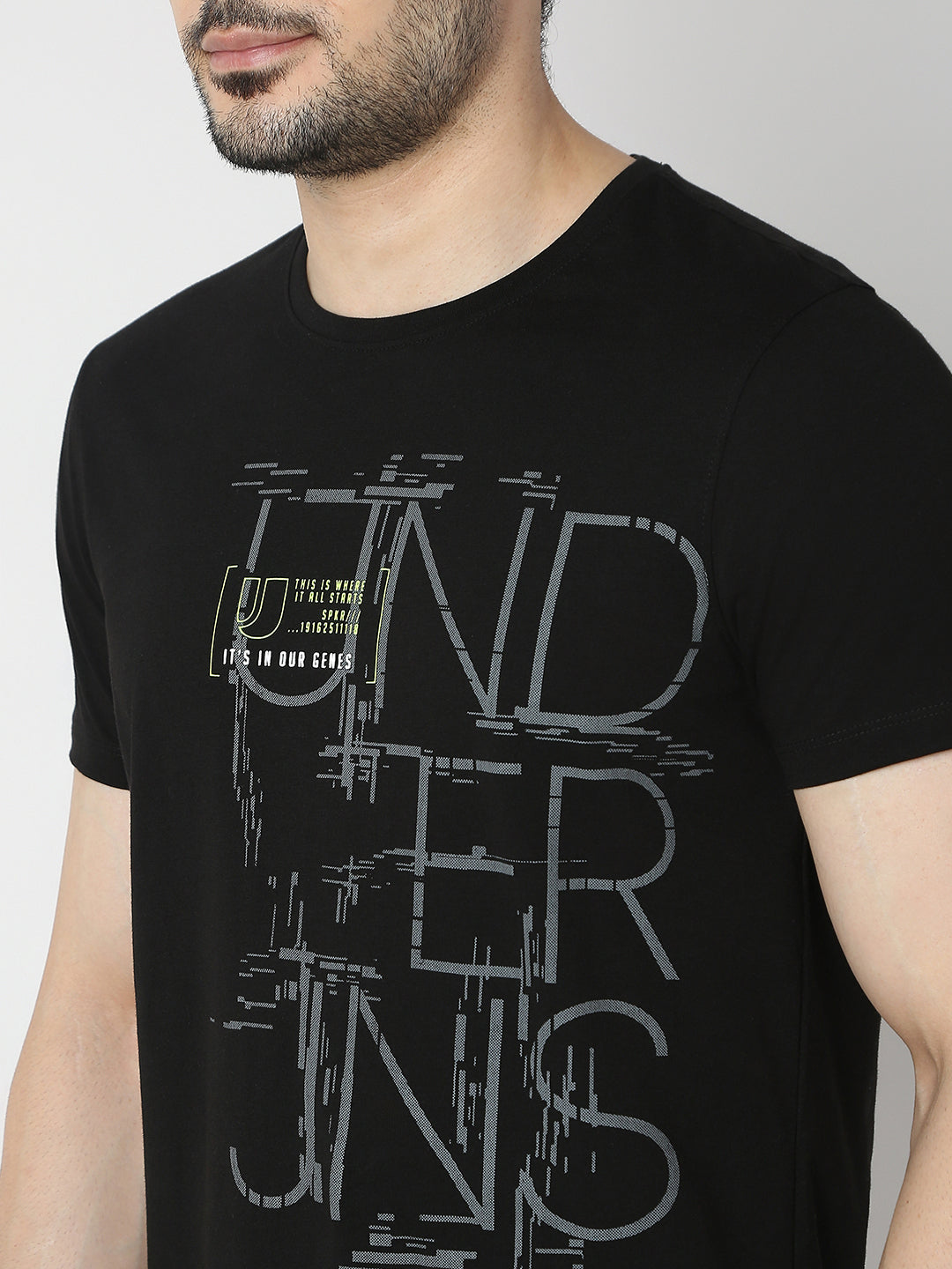Underjeans T-Shirt Regular Fit Black