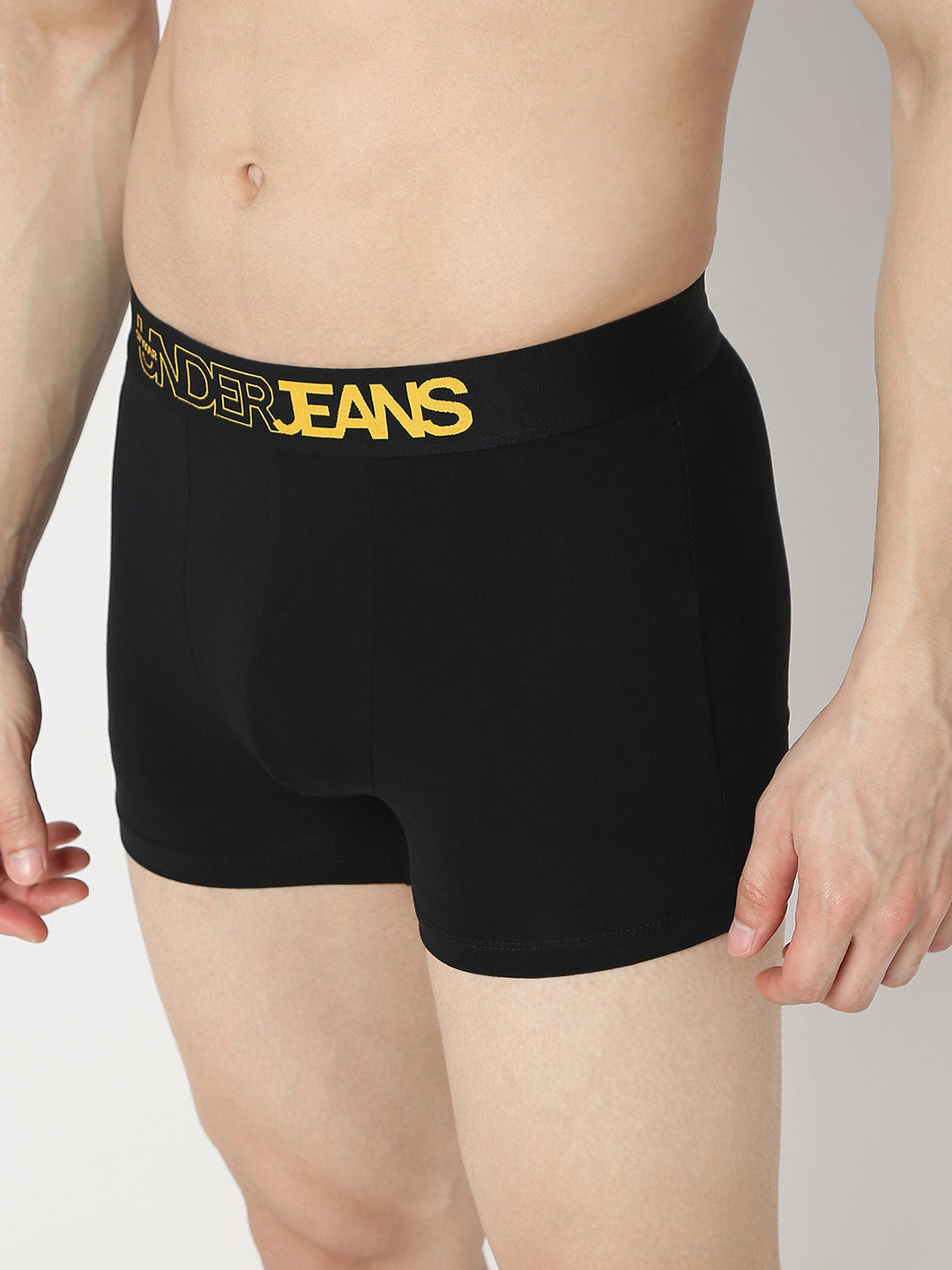 Underjeans Pack Of 2 Black & Maroon Trunk