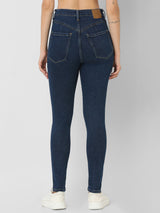 Women Emma Jeans Slim Fit Dark Blue High Rise