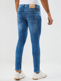 Men Diego Jeans Super Slim Fit Mid Blue Low Rise