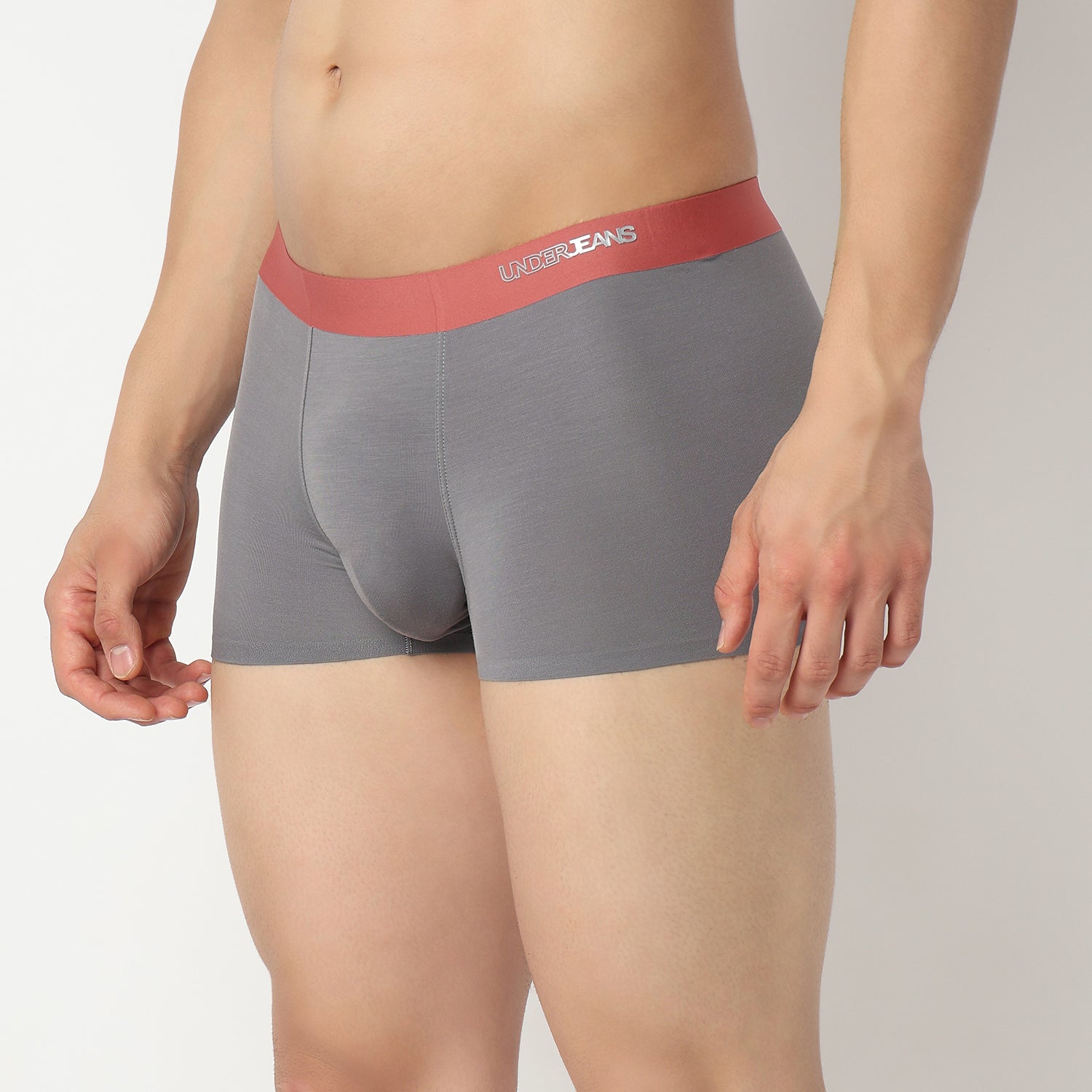Underjeans Grey Regular Fit Ultrasoft Trunk