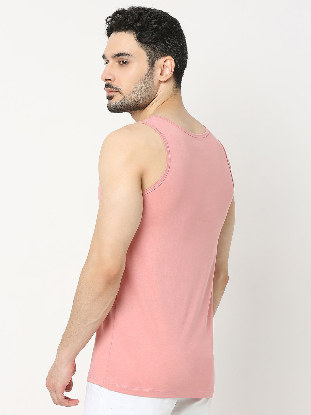 Underjeans by Spykar Men Premium Pink Fashion Vest