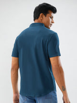 Men Shirt Green Slim Fit