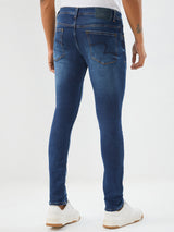 Men Diego Jeans Super Slim Fit Dark Blue Low Rise