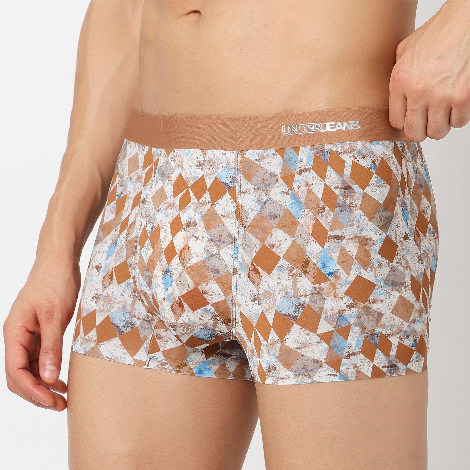 Underjeans Rust Nylon Blend Trunk
