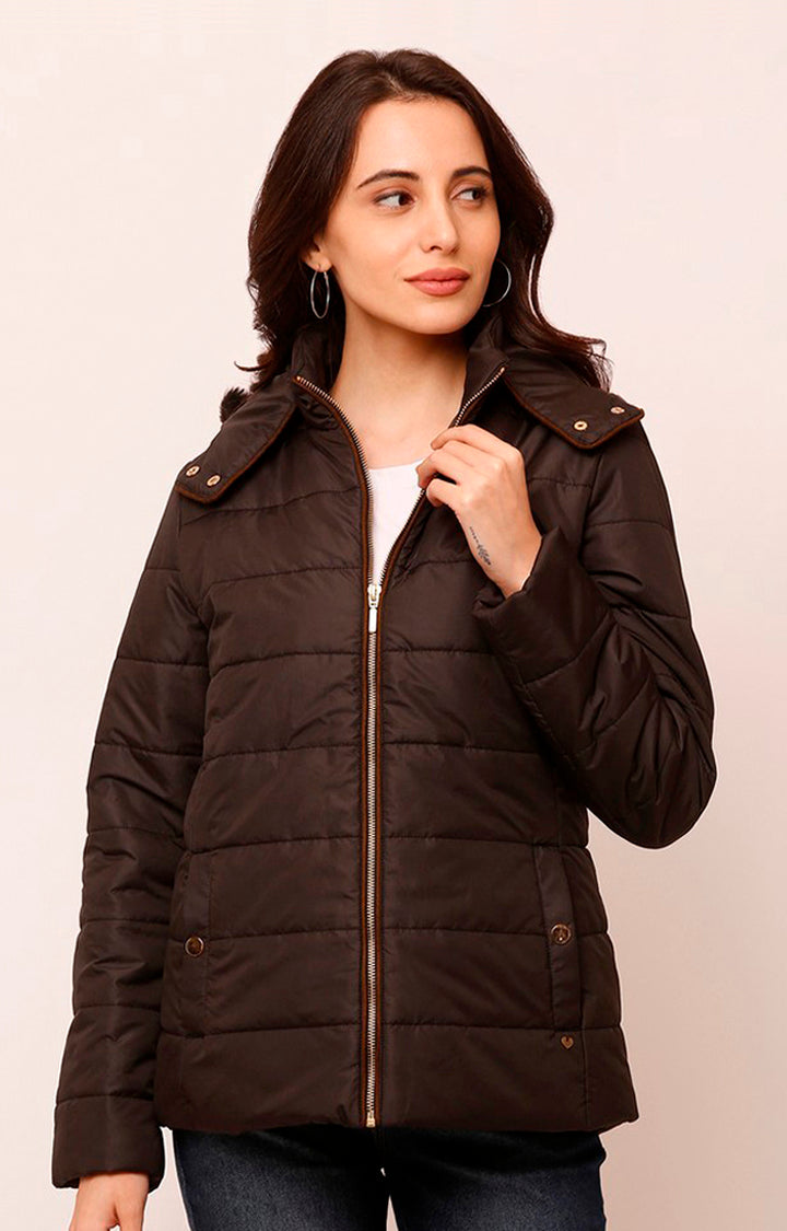 Spykar Women Black Solid Front Open Jacket