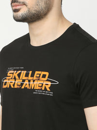Underjeans by Spykar Men Premium Black T-shirt