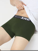 Underjeans Pack Of 2 Dark Grey & Olive Trunk