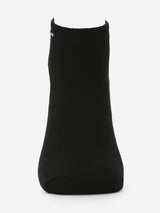 Pack Of 2 White Black Solid Mens Ankle Length Socks