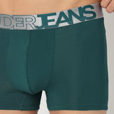 Underjeans Green Cotton Blend Trunk