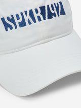 Men White Solid Cap