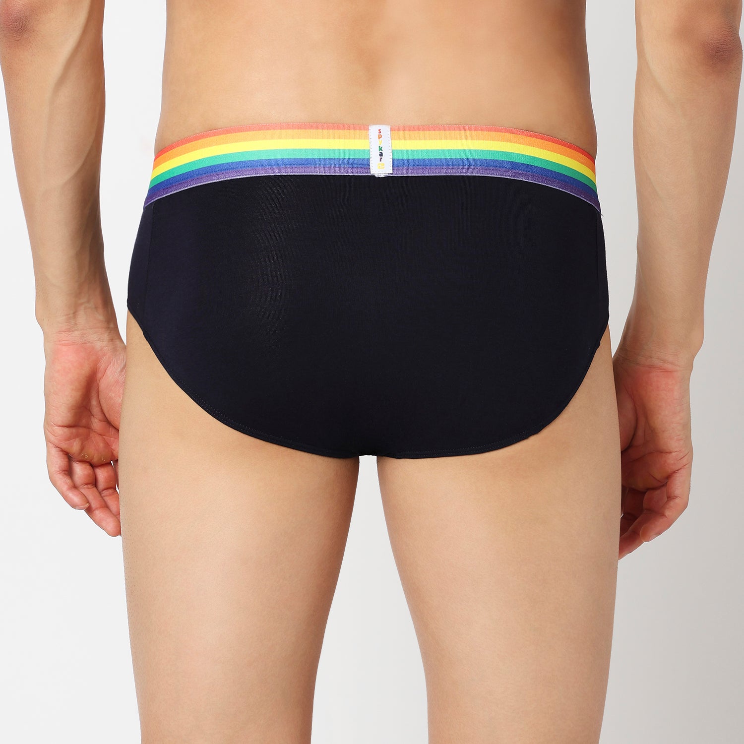 Underjeans Pack Of 2 Cotton Blend Solid Mid-Rise Briefs