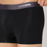 Underjeans Black Nylon Blend Trunk