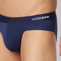 Underjeans Navy Blue Modal Blend Brief
