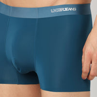 Underjeans Teal Blue Nylon Blend Trunk