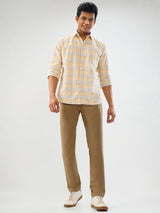 Men Trouser Slim Fit Clay Mid Rise