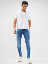 Men Diego Jeans Super Slim Fit Mid Blue Low Rise