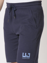 Underjeans Shorts Regular Fit Navy Mid-Rise