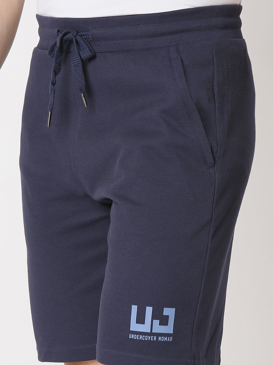 Underjeans Shorts Regular Fit Navy Mid-Rise