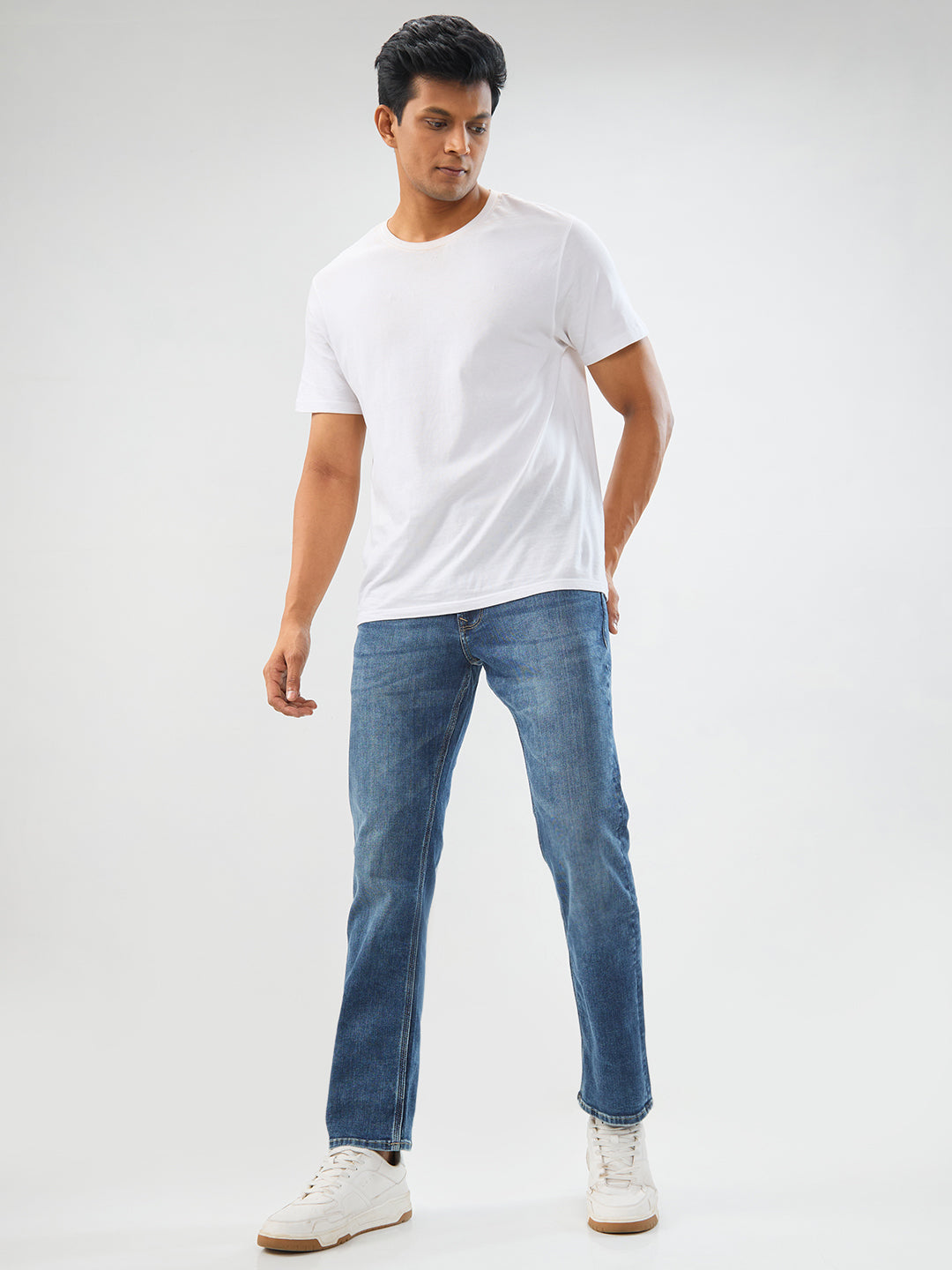 Men Chico Jeans Relaxed Fit Mid Blue Mid Rise