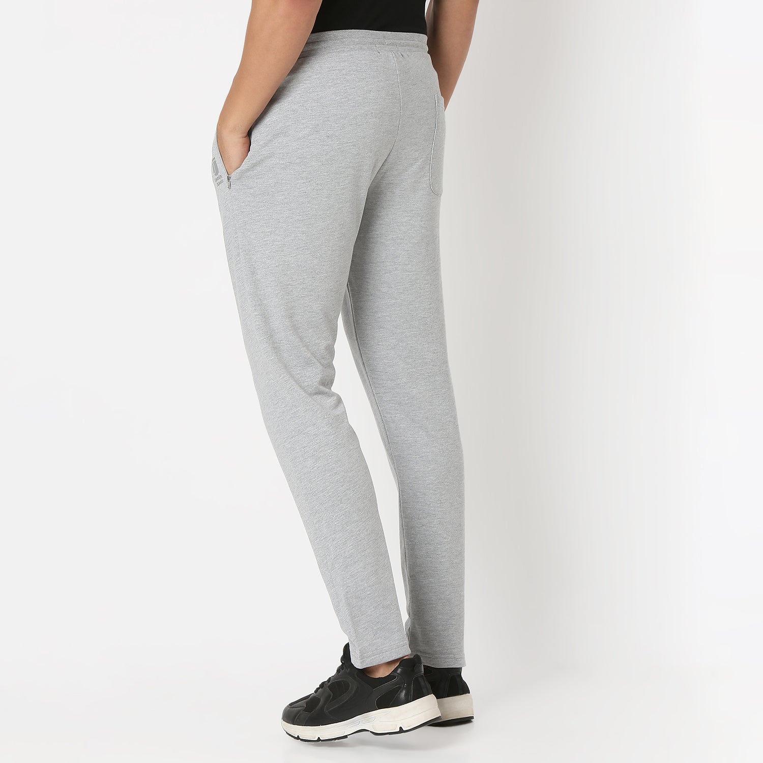 UnderJeans by Spykar Men Basic Grey Melange Lounge Pants
