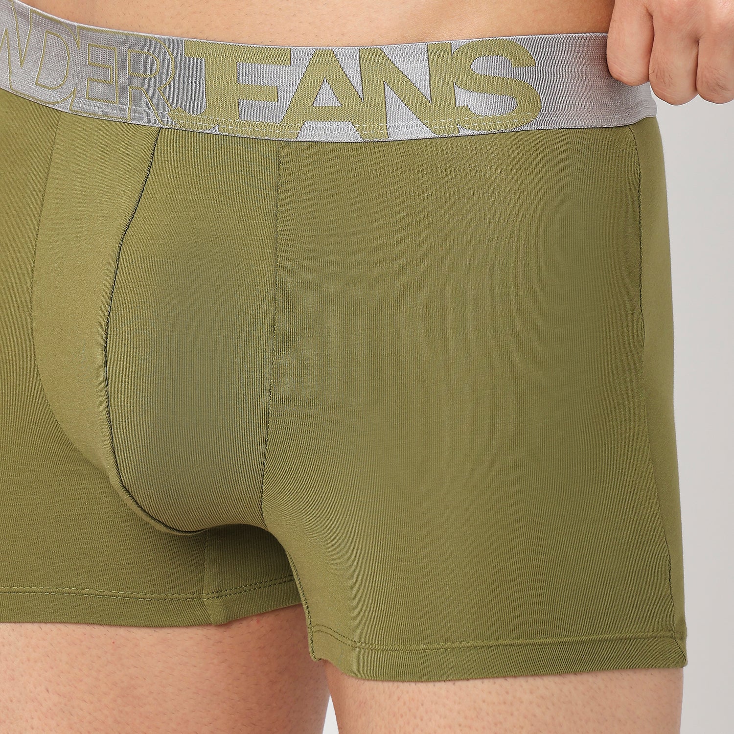 Underjeans Olive Cotton Blend Trunk