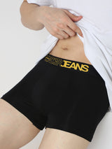 Underjeans Pack Of 2 Black & Maroon Trunk