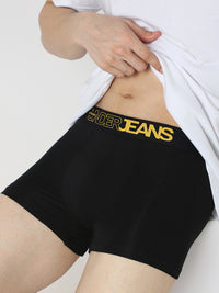 Underjeans Pack Of 2 Black & Maroon Trunk