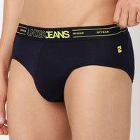 Underjeans Pack Of 3 Cotton Blend Solid Mid-Rise Briefs