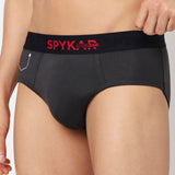 Underjeans Pack Of 2 Cotton Blend Solid Mid-Rise Briefs