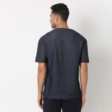 Underjeans T-Shirt Blue Oversized Fit