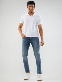 Men Diego Jeans Super Slim Fit Mid Blue Low Rise