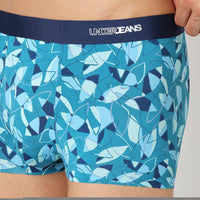 Underjeans Blue Nylon Blend Trunk